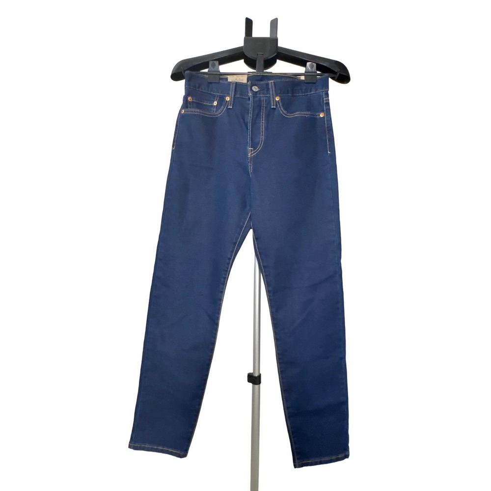 Levi's Slim Straight Dark Wash Jeans Women's Size 28 High Rise Stretch Denim NWT
